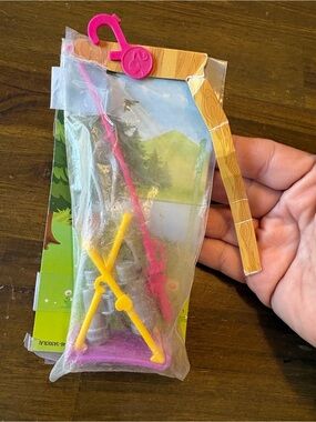 Barbie Camping Fun Accessory Pack Fishing Pole Binoculars Compass Stool